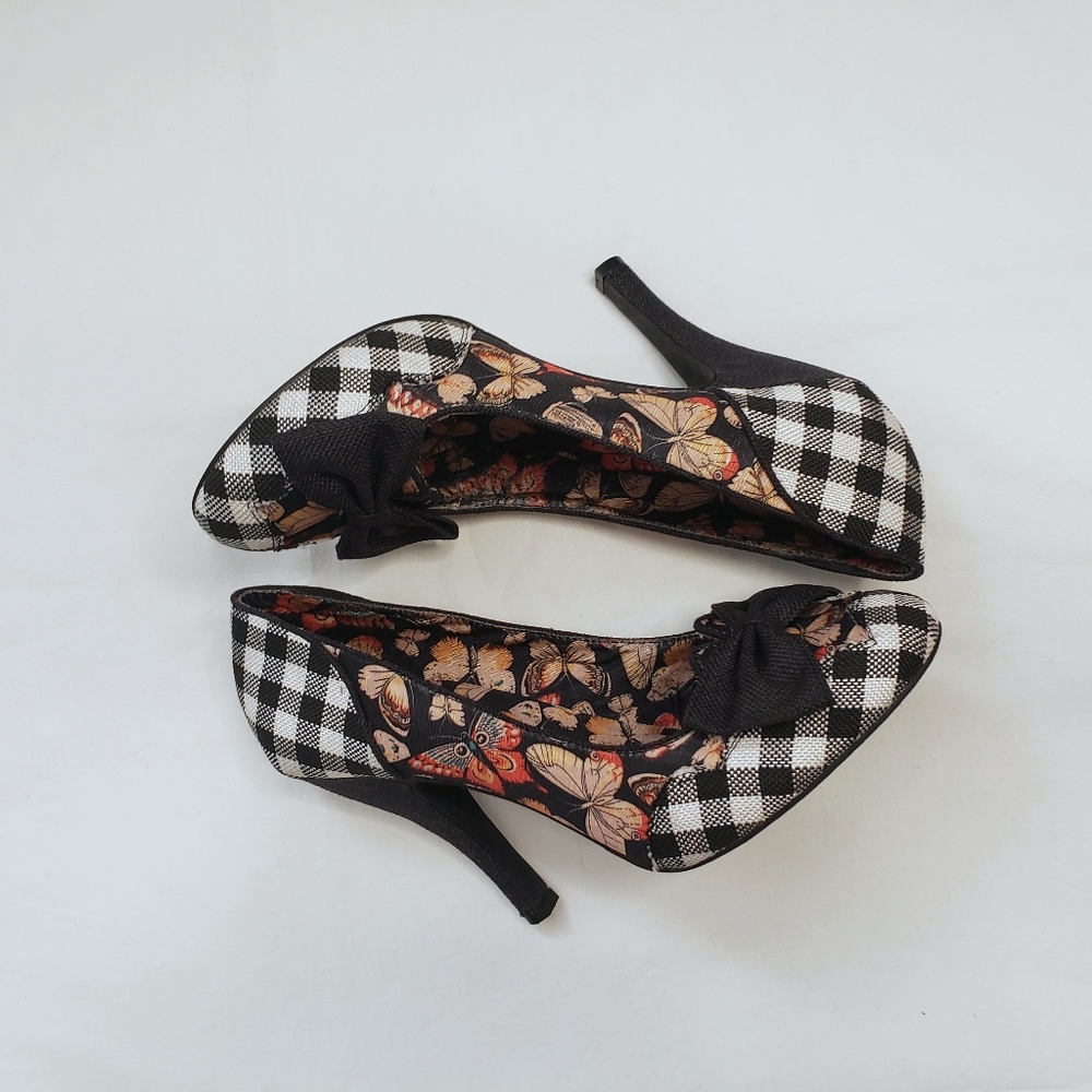 Dolce by Mojo Moxy Gingham Moth High Heels